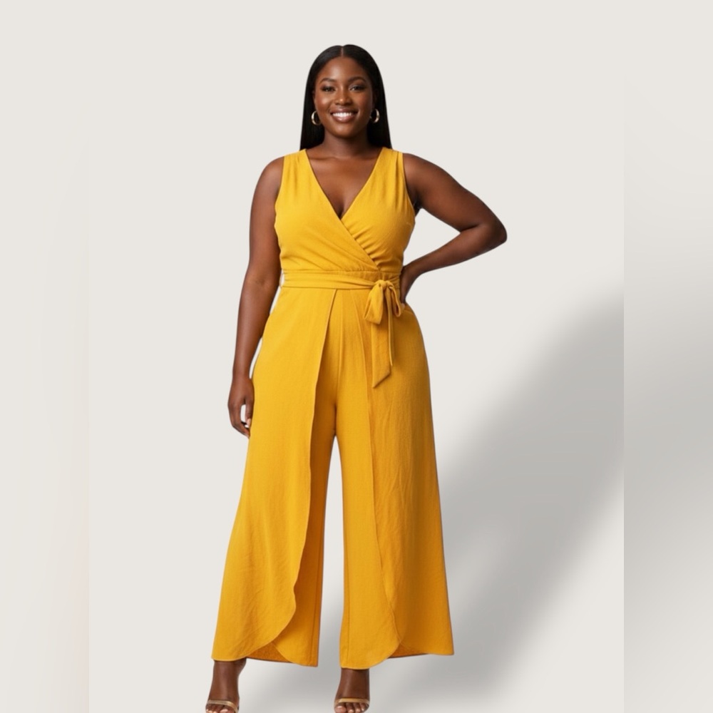 Elegant Yellow Jumpsuit